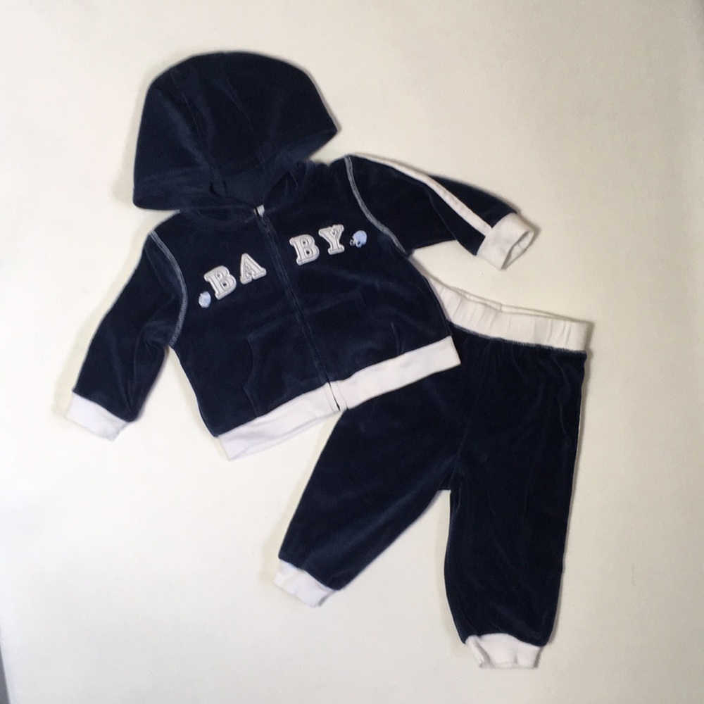 Vintage Football Velour Set -  Hoodie & pant